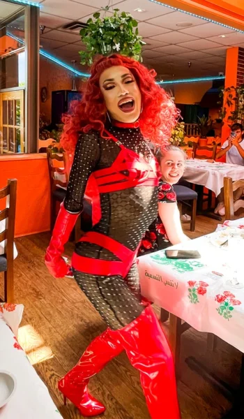 A variety of drag performers